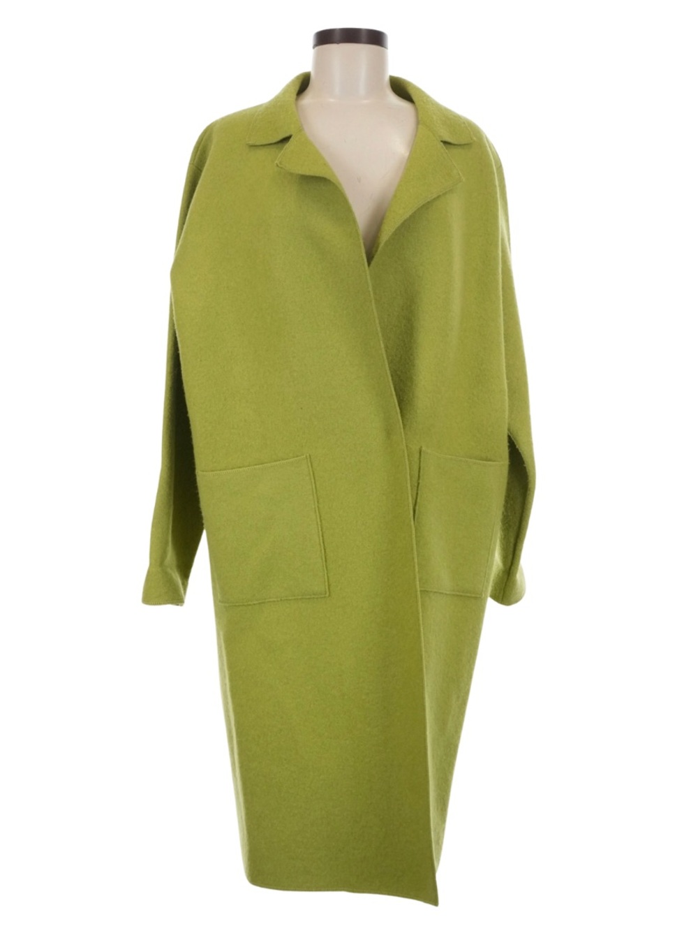 Eileen Fisher Wool Coat in Green Size Medium